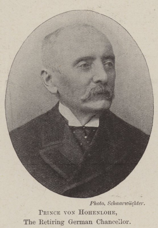 Princ von Hohenlohe, odcházející německý kancléř od English Photographer