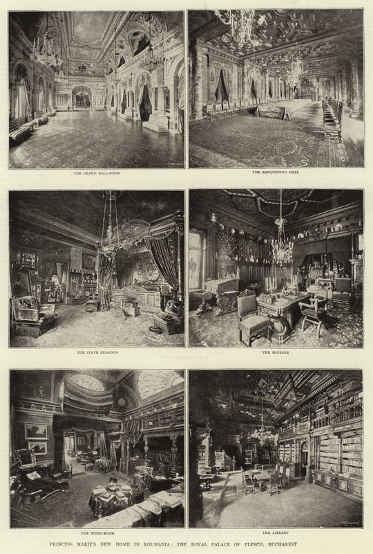 Nový domov princezny Marie v Rumunsku, královský palác Plesch, Bukurešť od English Photographer