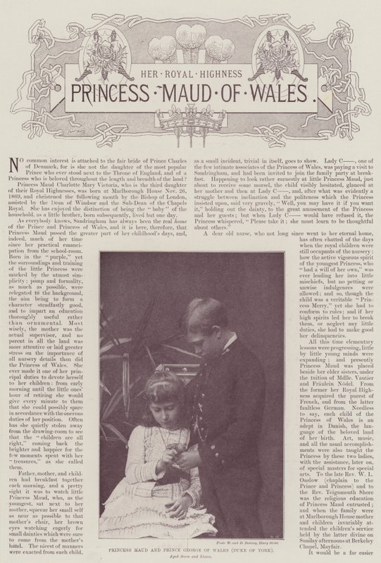 Princezna Maud a princ George z Walesu (vévoda z Yorku) od English Photographer