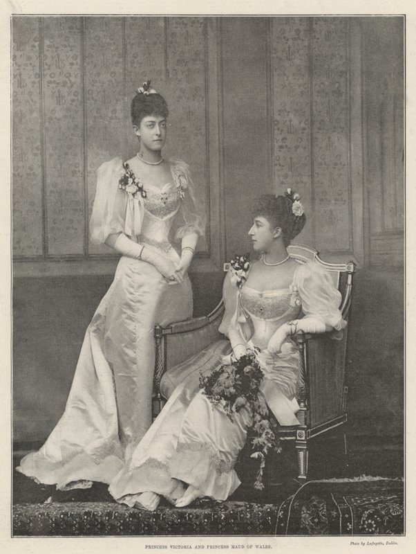 Princezna Victoria a princezna Maud z Walesu od English Photographer