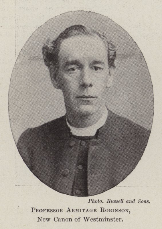 Profesor Armitage Robinson, nový kánon Westminsteru od English Photographer