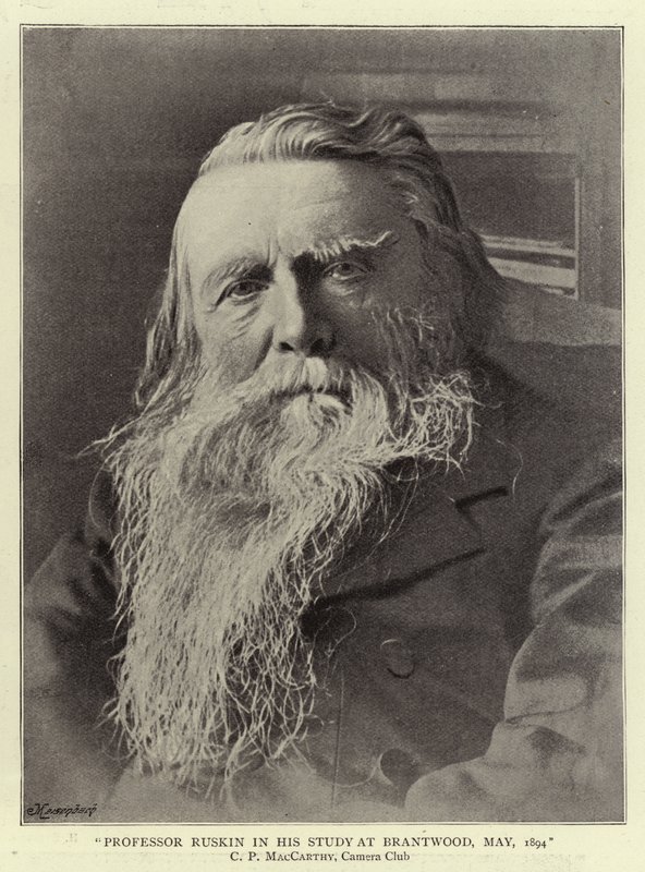 Profesor Ruskin ve své studii v Brantwood, květen 1894 od English Photographer