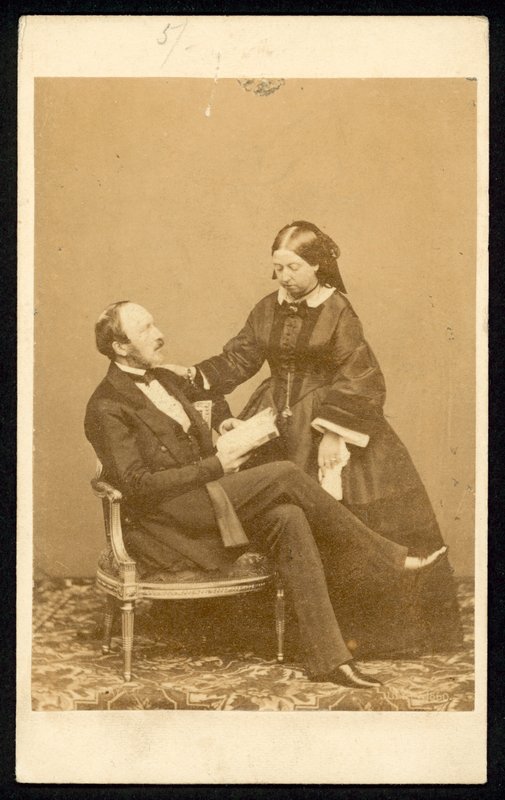 Královna Viktorie a princ Albert od English Photographer