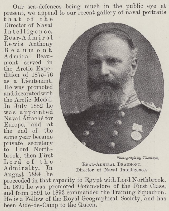 Kontraadmirál, Beaumont, ředitel námořní rozvědky od English Photographer