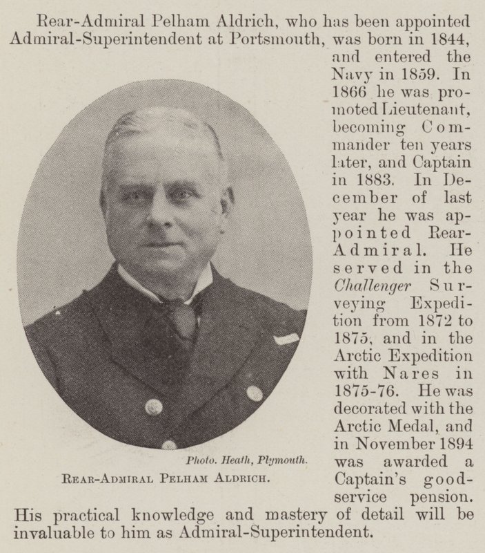 Kontraadmirál Pelham Aldrich od English Photographer