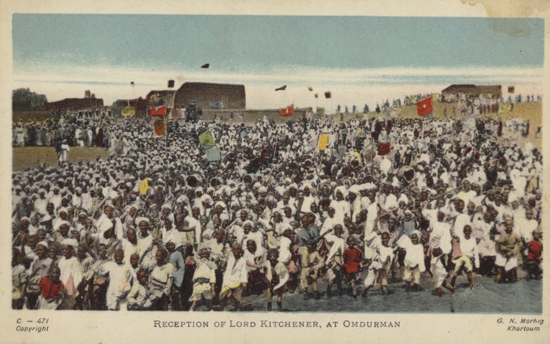 Recepce lorda Kitchenera, v Omdurman, c1898 (barevná fotografie) od English Photographer