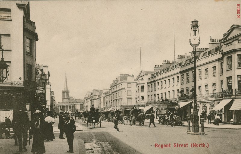 Regent Street, Londýn, sever od English Photographer