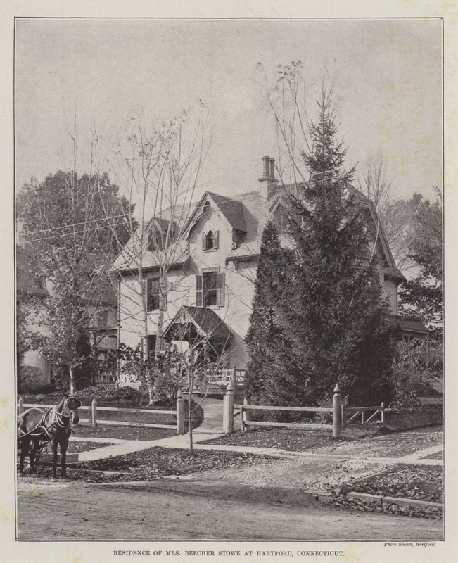 Rezidence paní Beecher Stowe v Hartfordu, Connecticut od English Photographer