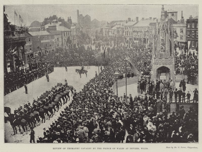 Recenze Yeomanry Cavalry princem z Walesu v Devizes, Wilts od English Photographer