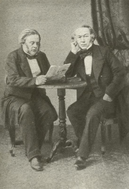 Richard Cobden (vlevo) a John Bright (vpravo) (černobílá fotografie) od English Photographer
