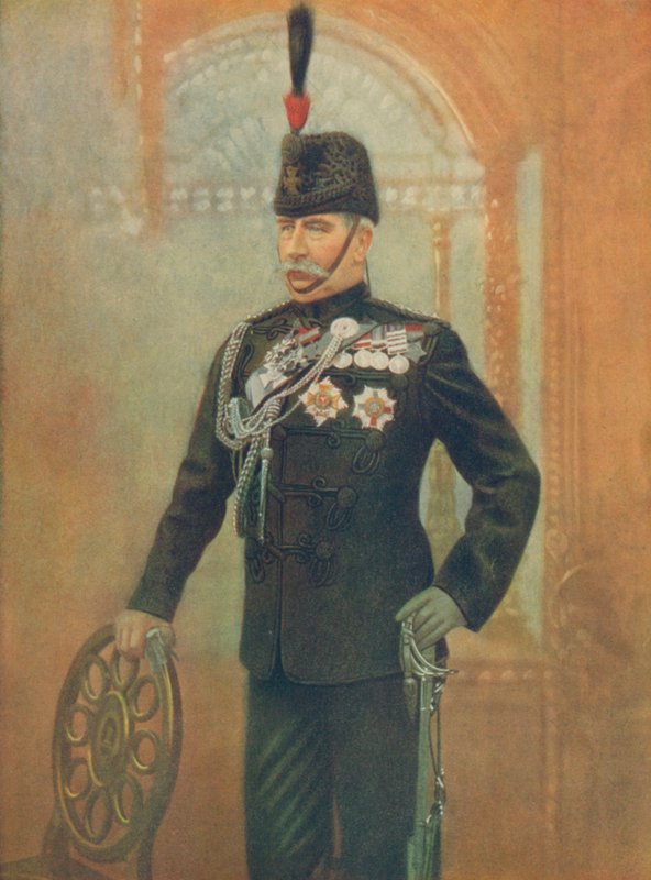 Správně, Honzo. Sir Redvers Buller, velící v Natalu. V uniformě plukovníka velitele královského královského střeleckého sboru od English Photographer