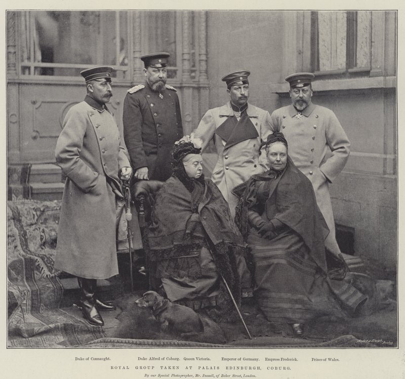 Royal Group přijata v Palais Edinburgh, Coburg od English Photographer