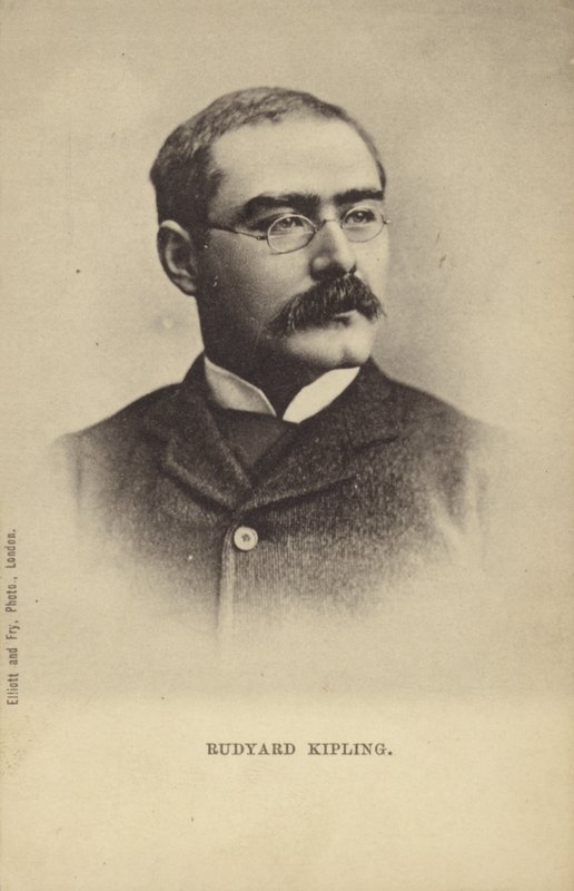 Rudyard Kipling (1865-1936), anglický povídkář, básník a romanopisec od English Photographer