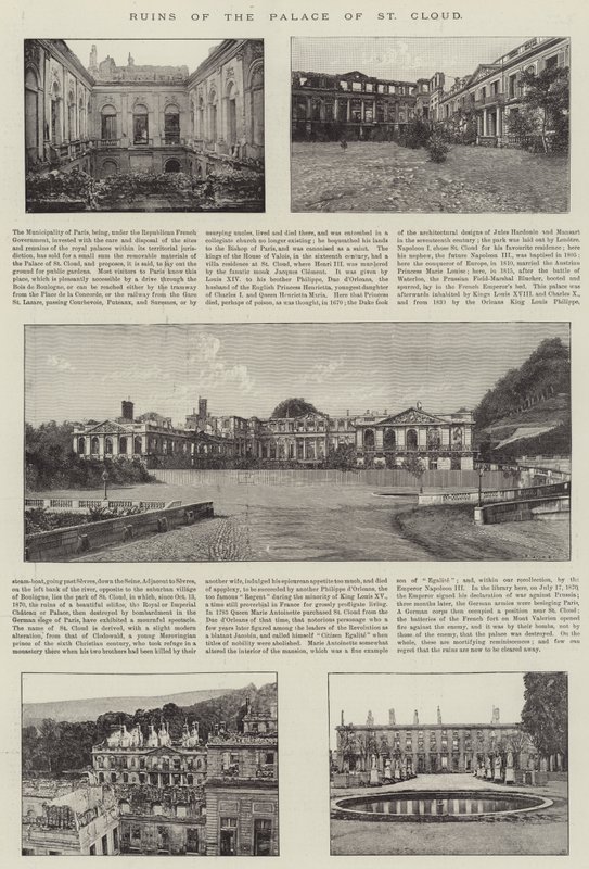Ruiny paláce St Cloud od English Photographer