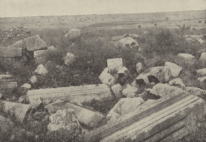Ruiny synagogy v Kafarnaum, kde Kristus uzdravil muže s uschlou rukou od English Photographer