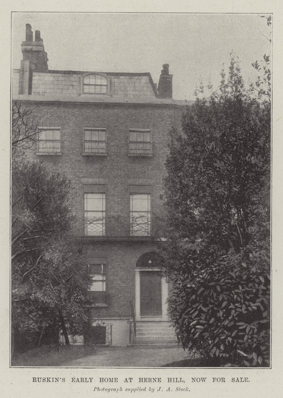 Ruskins Early Home v Herne Hill, nyní na prodej od English Photographer