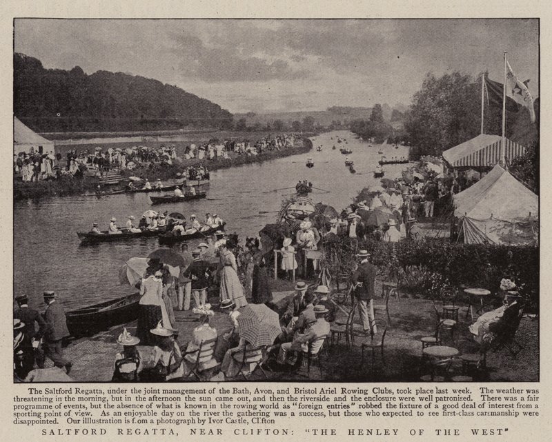 Saltford Regatta, poblíž Clifton, The Henley of the West od English Photographer