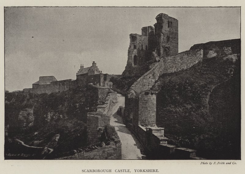 Hrad Scarborough, Yorkshire od English Photographer