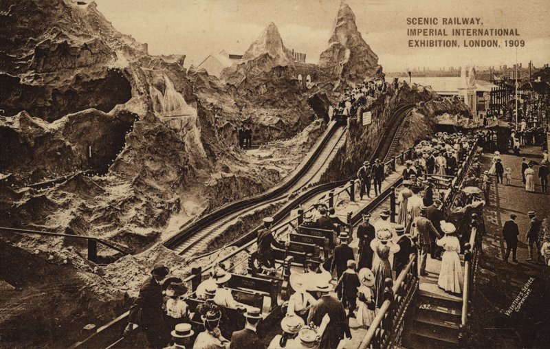 Malebná železnice, Imperial International Exhibition, Londýn od English Photographer