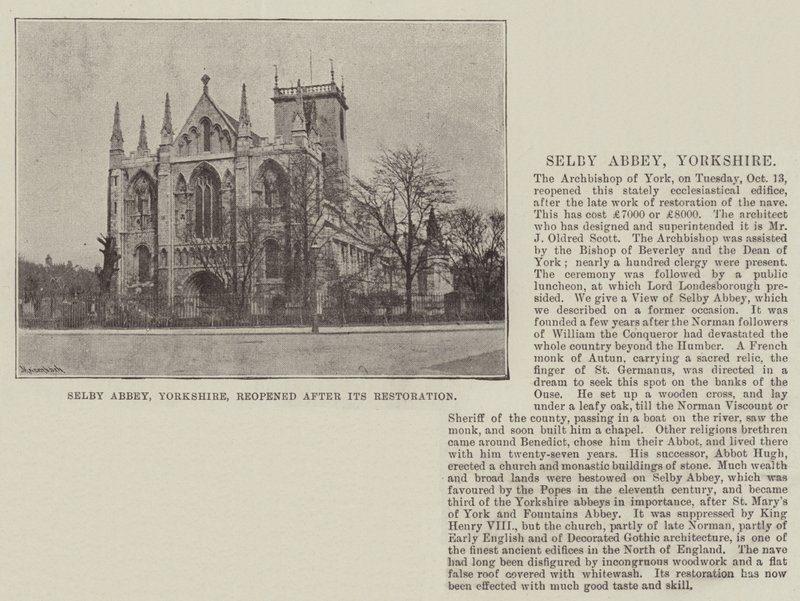 Selby Abbey, Yorkshire, znovu otevřen po jeho restaurování od English Photographer