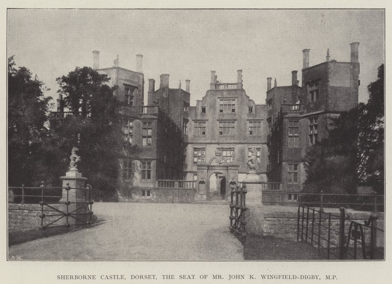 Sherborne Castle, Dorset, sídlo pana Johna K. Wingfield-Digbyho, MP od English Photographer
