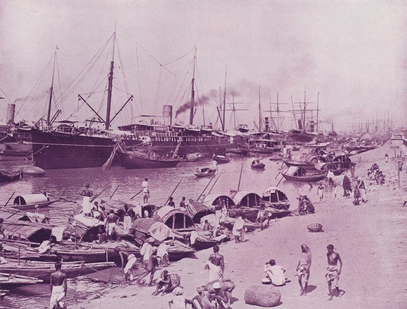Přeprava v Hooghly, Kalkata od English Photographer