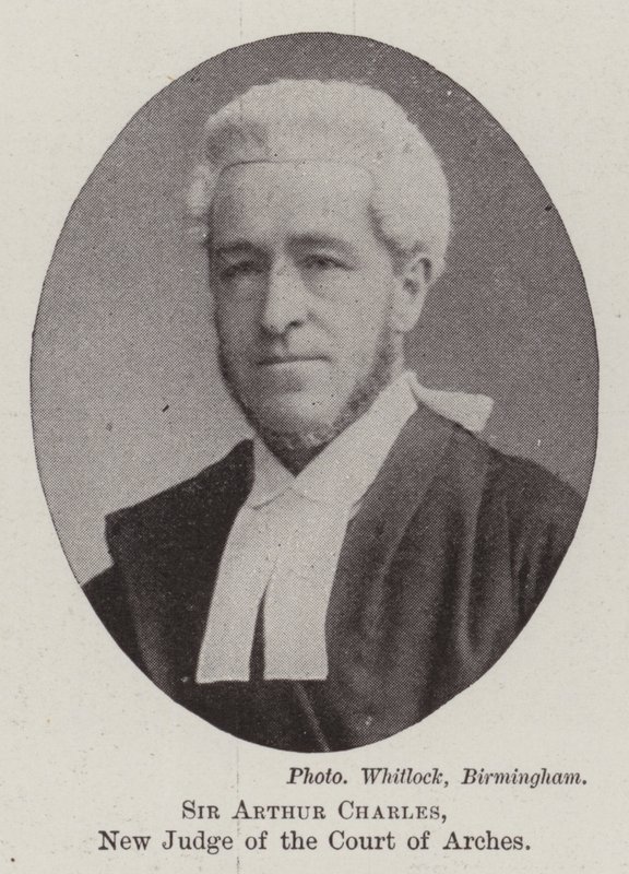 Sir Arthur Charles, nový soudce Court of Arches od English Photographer