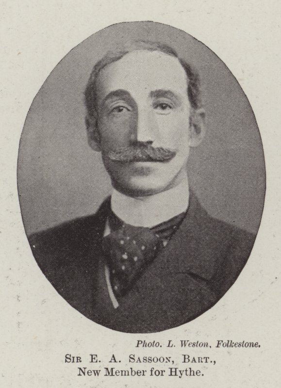 Sir E A Sassoon, Baronet, nový člen Hythe od English Photographer