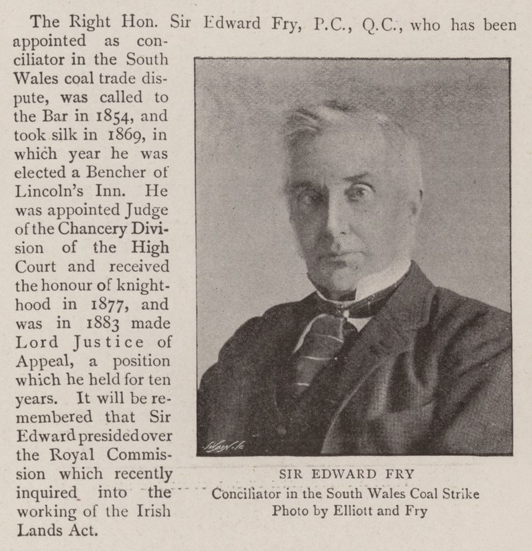 Sir Edward Fry od English Photographer