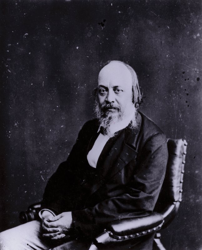 Sir Edwin Chadwick, anglický sociální reformátor, který se podílel na změnách chudinských zákonů a zlepšení veřejného zdraví a hygieny (černobílá fotografie) od English Photographer