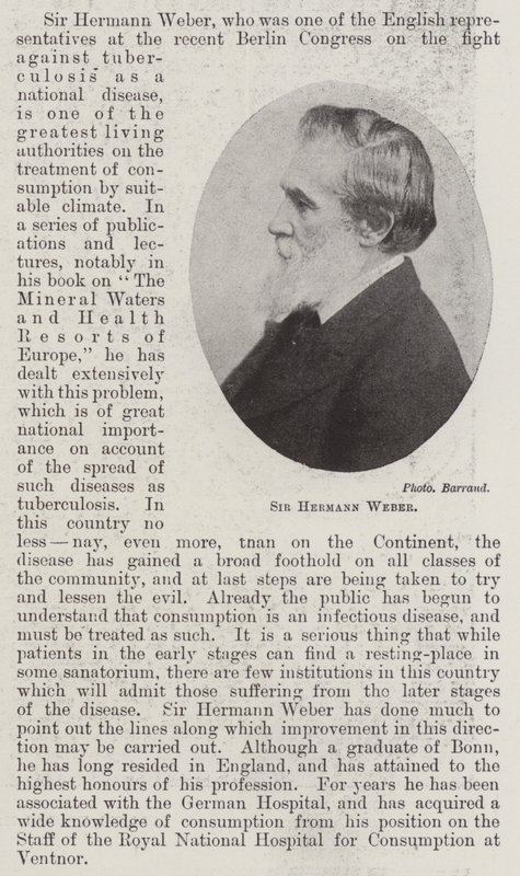 Sir Hermann Weber od English Photographer