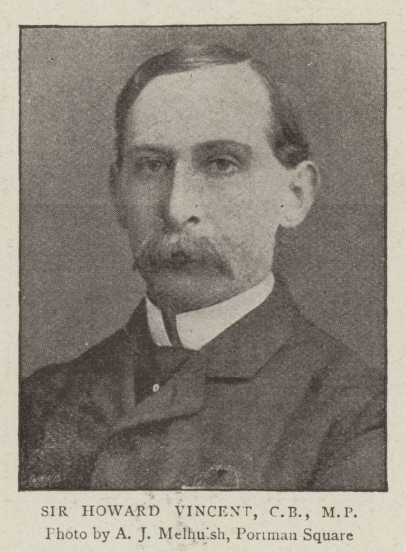 Sir Howard Vincent, CB, MP od English Photographer