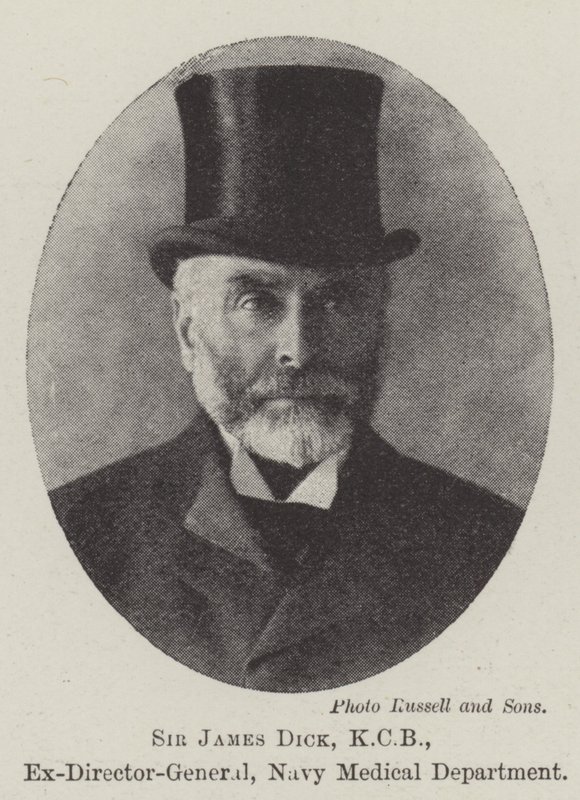 Sir James Dick, KCB, bývalý generální ředitel, Navy Medical Department od English Photographer