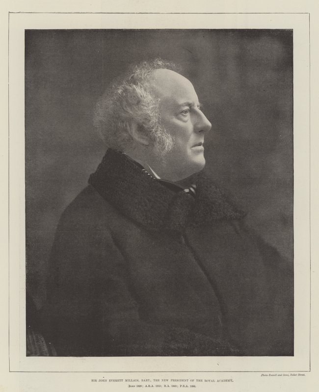 Sir John Everett Millais, Baronet, nový prezident Královské akademie od English Photographer