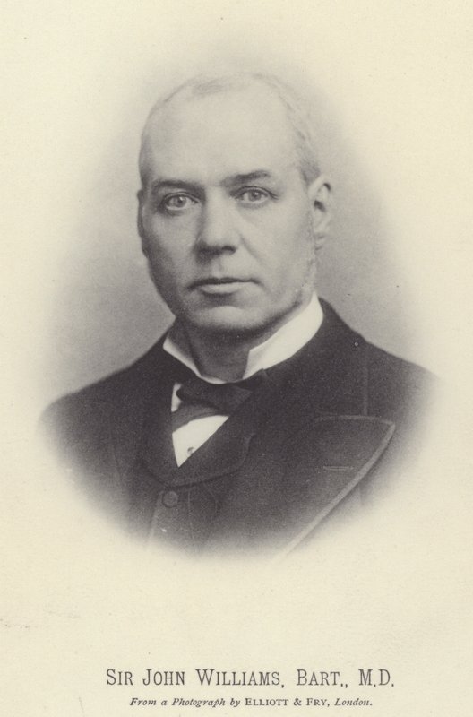 Sir John Williams, baronet, MD (čb fotografie) od English Photographer