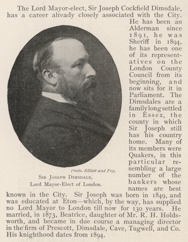 Sir Joseph Dimsdale, zvolený primátor Londýna od English Photographer