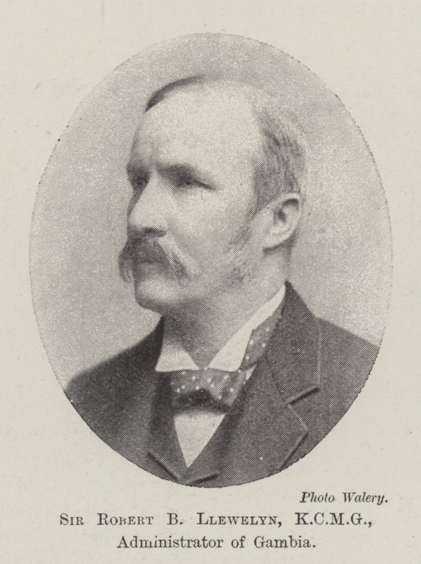 Sir Robert B Llewelyn, KCMG, správce Gambie od English Photographer