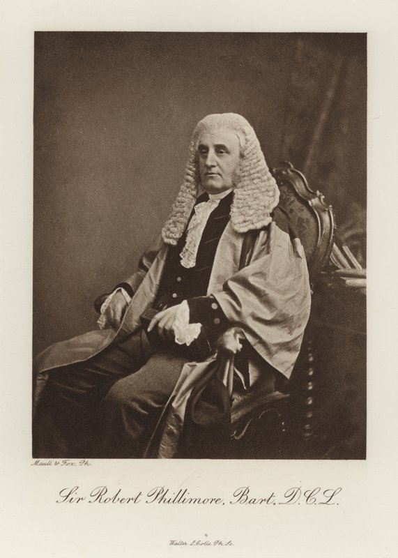 Sir Robert Phillimore, Baronet, DCL (černobílá fotografie) od English Photographer