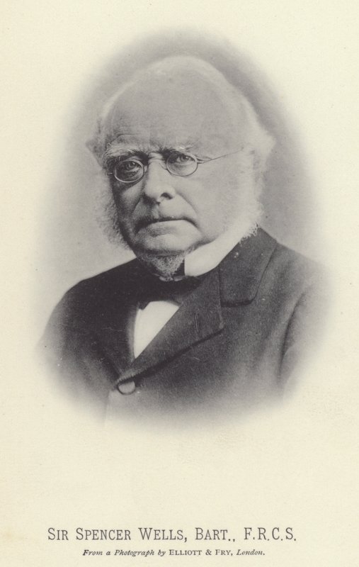Sir Spencer Wells, baronet, FRCS (čb fotografie) od English Photographer
