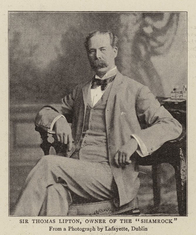 Sir Thomas Lipton, majitel Shamrock od English Photographer