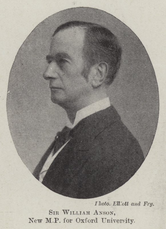 Sir William Anson, nový poslanec za Oxford University od English Photographer