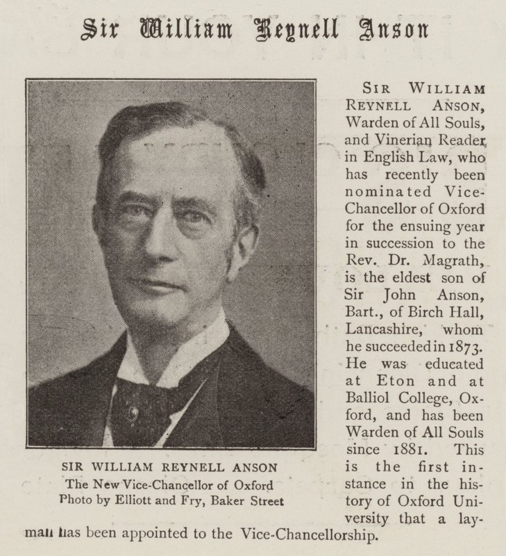 Sir William Reynell Anson od English Photographer
