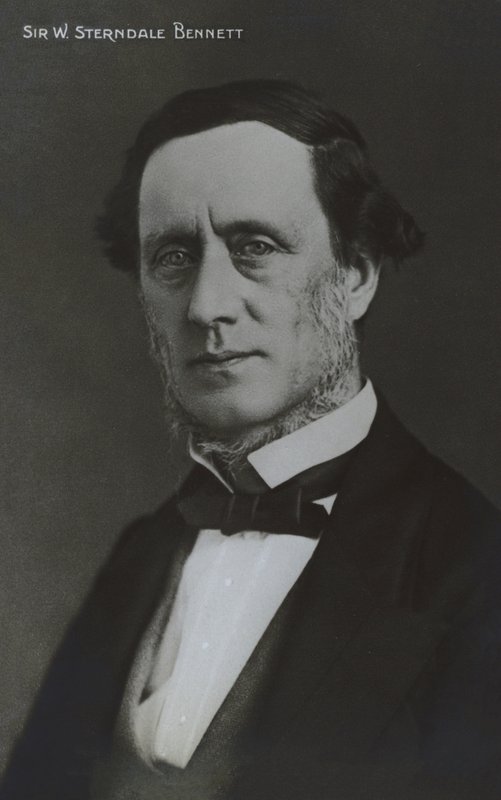 Sir William Sterndale Bennett , anglický skladatel, dirigent a pianista (čb foto) od English Photographer