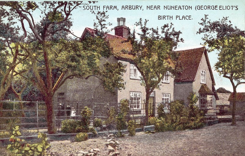 South Farm, Arbury, poblíž Nuneatonu, rodiště George Eliota (barevná fotografie) od English Photographer