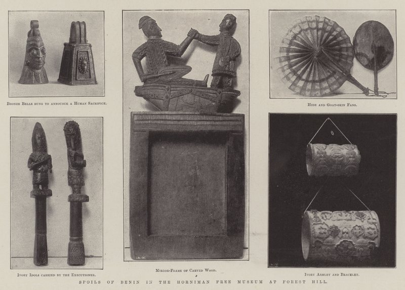 Spoils of Benin v Horniman Free Museum ve Forest Hill od English Photographer