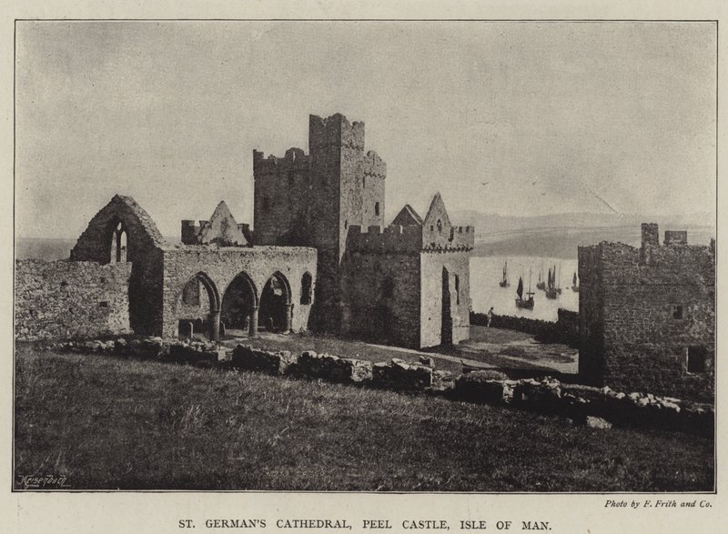 Katedrála svatého Němce, hrad Peel, Isle of Man od English Photographer
