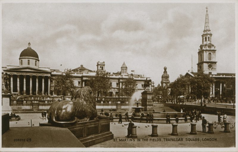 St Martins in the Fields, Trafalgar Square, Londýn od English Photographer