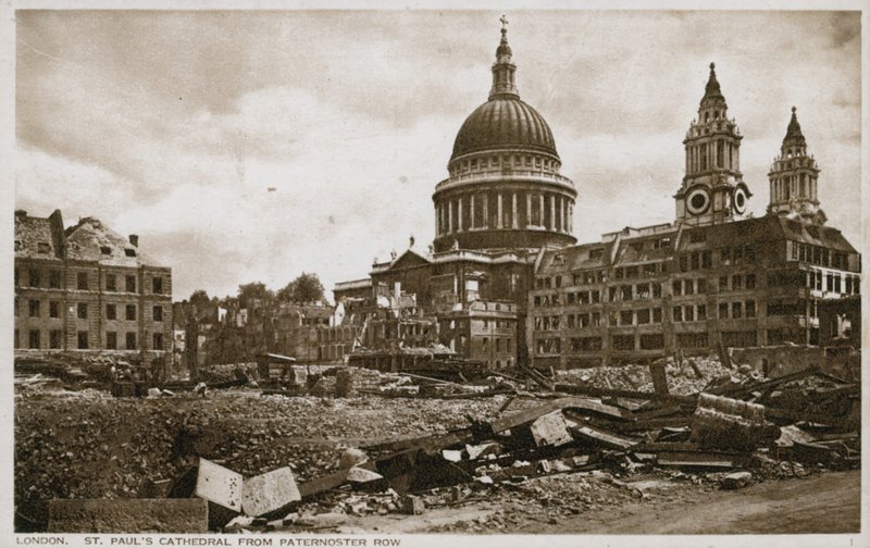 Katedrála St Pauls, Londýn, z Paternoster Row od English Photographer