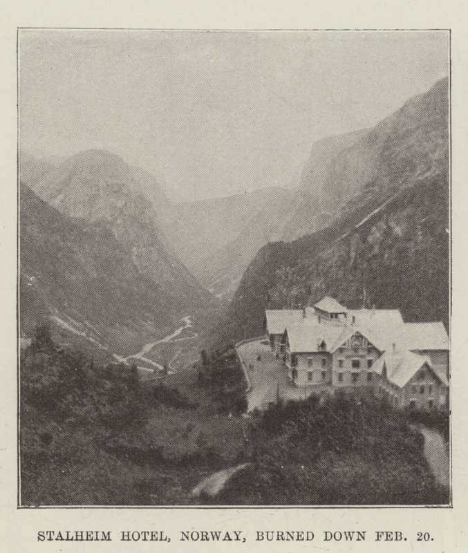 Hotel Stalheim v Norsku vyhořel 20. února od English Photographer