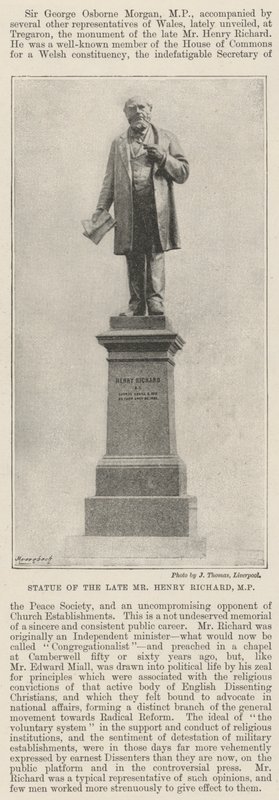 Socha zesnulého pana Henryho Richarda, MP od English Photographer